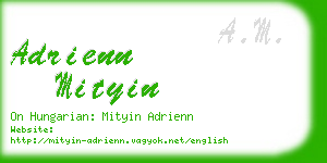 adrienn mityin business card